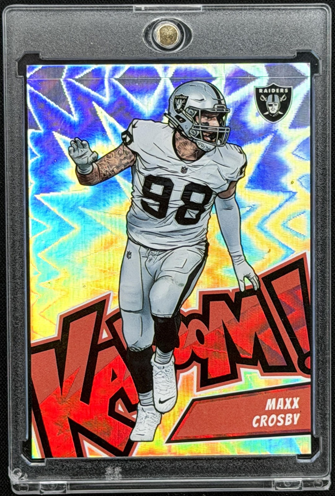 Maxx Crosby 2023 Panini Absolute Kaboom Vertical #K40 Case Hit SP Rare Raiders