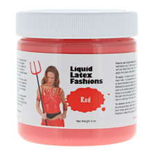 Ammonia Free Liquid Latex Body Paint - 4Oz Red