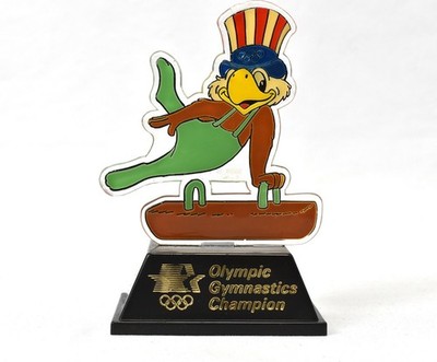 1984 Olympic Gymnastics Champion Sam the Eagle Applause USPS Transport Trophy