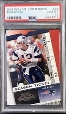 2003 Playoff Contenders - Tom Brady #22