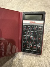 TRIPP Electronic Travel Guide Calculator Rare 600 Made In U.S.A used New Batt.