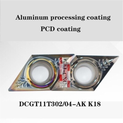 PCD coating 10pcs DCGT 11T304 -HA K18 DCGT 3 2.5 1 -AK Copper aluminum special