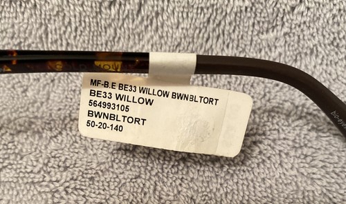 NEW Bio Eyes Willow BE 33 BWNBLTRT Eyeglasses Frames 50-20-140 - Retail $54 - Picture 2 of 3