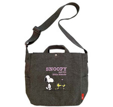 Peanuts SNOOPY ROOTOTE 2WAY Bag Shoulder Bag Tote Gray Cotton Limited Japan New