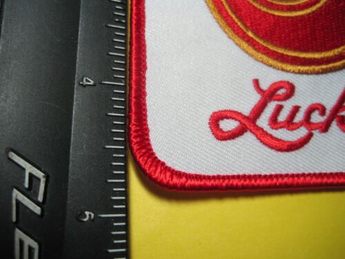 BIERAUFNÄHER LUCKY FINE BEER AMERIKANISCHE BIERMARKE GROSSE RÜCKENGRÖSSE!!! - Bild 7 von 12