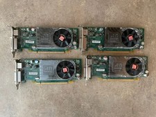 LOT OF 4 DELL ATI RADEON HD 3450 256 MB DDR3 VIDEO CARD 0Y104D S1 / B1-2