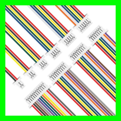 JST Stecker mit Kabel XH ZH PH SH 2 3 4 5 6 7 8 9 10 12 Pin JST kompatibel