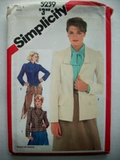 Fitted jacket blazer dress pattern 5239 size 6 uncut