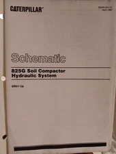 CAT Schematic 825G Soil Compactor Hydraulic System SENR1341-01