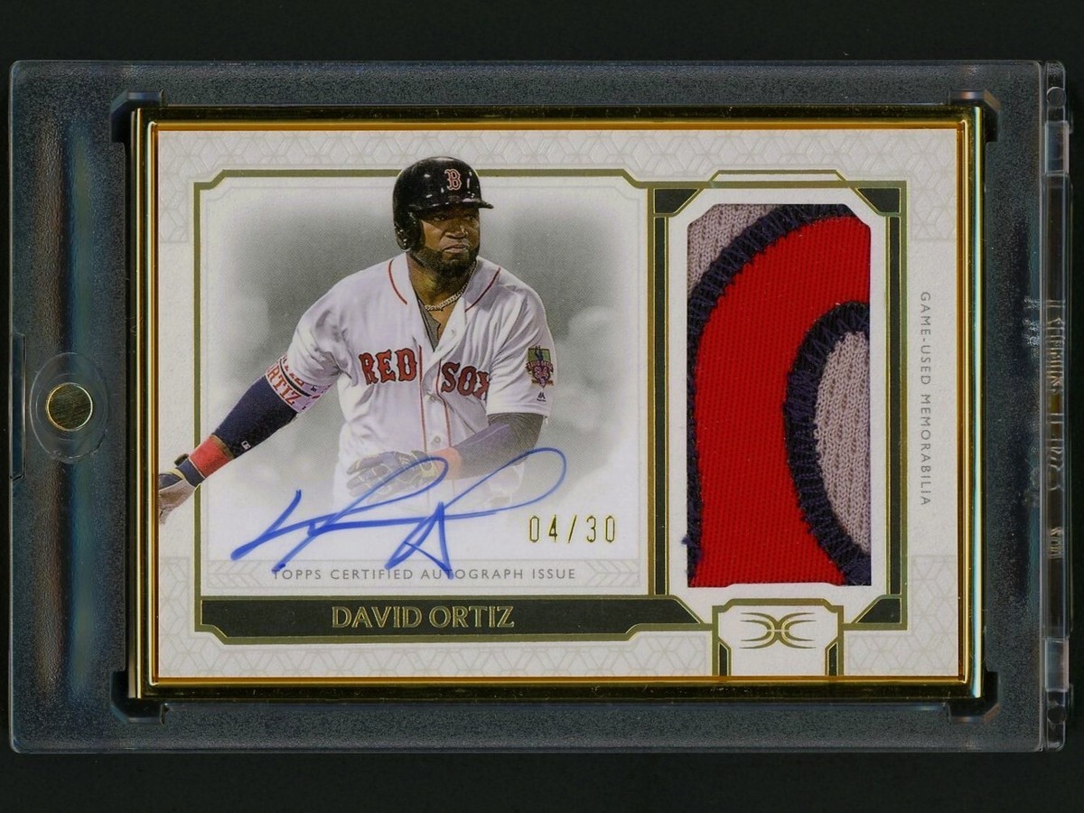 2024 Topps Definitive David Ortiz Auto Jersey Patch #4/30 Red Sox