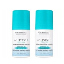 Dermedic Antipersp R, desodorante roll-on, piel normal y seca, 2 × 2 fl. oz
