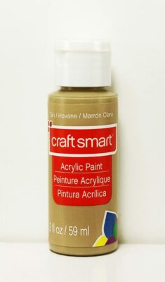 Craft Smart Acrylic Paint Tan  2 Fl.oz. Bottle