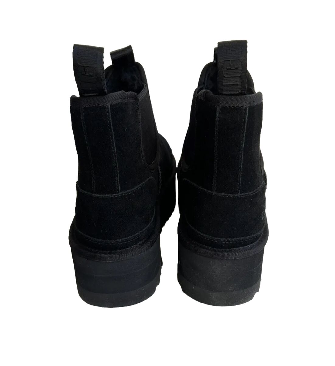 UGG WOMEN NEUMEL CHELSEA PLATFORM BLACK ANKLE SHOE US 10 UGG WOMEN NEUMEL CHELSEA PLATFORM BLACK ANKLE SHOE US 10
