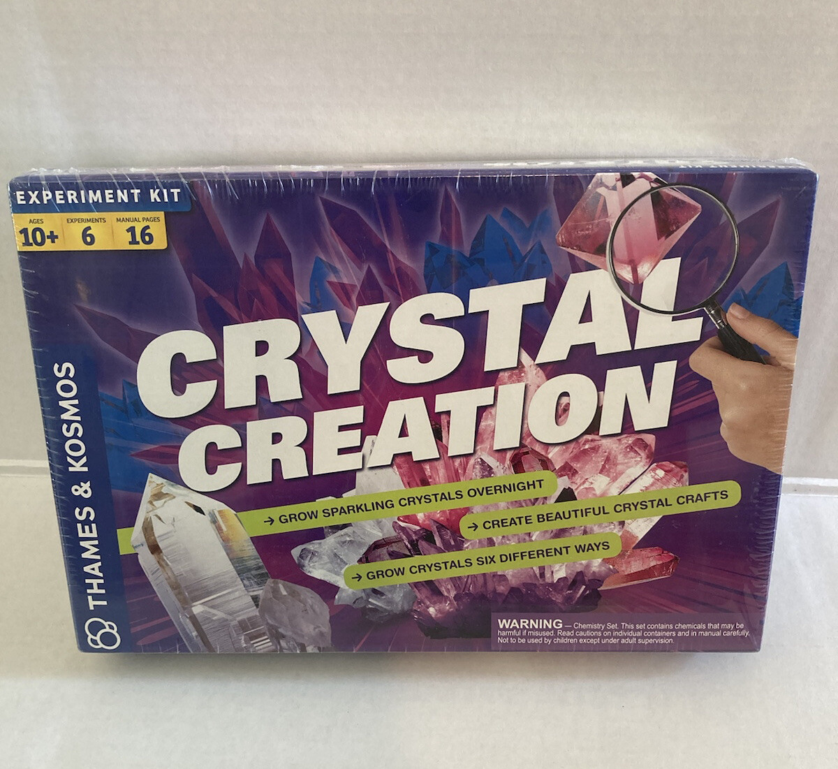 Crystal Creations Thames Kosmos Kit Grow Sparling Crystals New/ Sealed ...