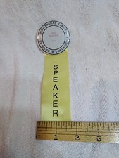 Vintage Mid Central Limited Convention Speaker NMRA Pin Button