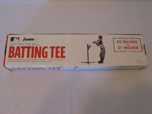 Franklin Sports MLB Flex Top Tee Ball Batting Tee - Adjustable 22'' To 31''