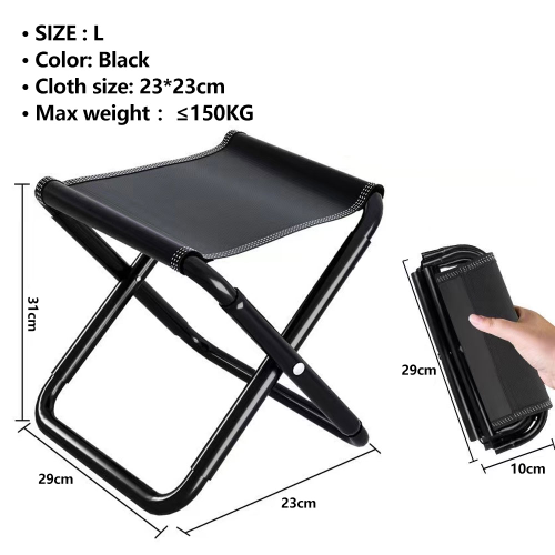 Outdoor Chair Camping Portable Folding Aluminum Fishing Chair Stool Seat Picnic - Bild 25 von 28