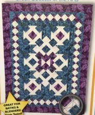 PATTERN Churn Dash Block Quilt Pieced Border NEW Toadusew Creative Concepts