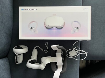 Meta Oculus Quest 2 128GB Standalone VR Headset - White - Used Less Than 10x