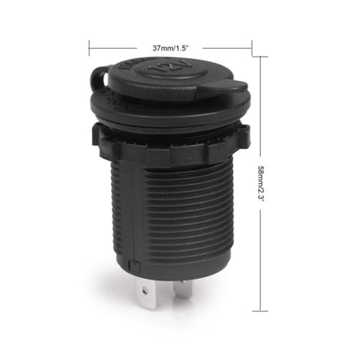 12V Waterproof Car Cigarette Lighter Socket Outlet Charger Power Adapter Plug - Picture 6 of 11