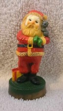 Hallmark Santa with Cat Vintage 1976 Christmas Merry Miniatures Figure #4 Kitten