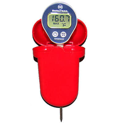 DeltaTrak 12214 Dishwasher Thermometer Kit w/ ABS Waterproof Case