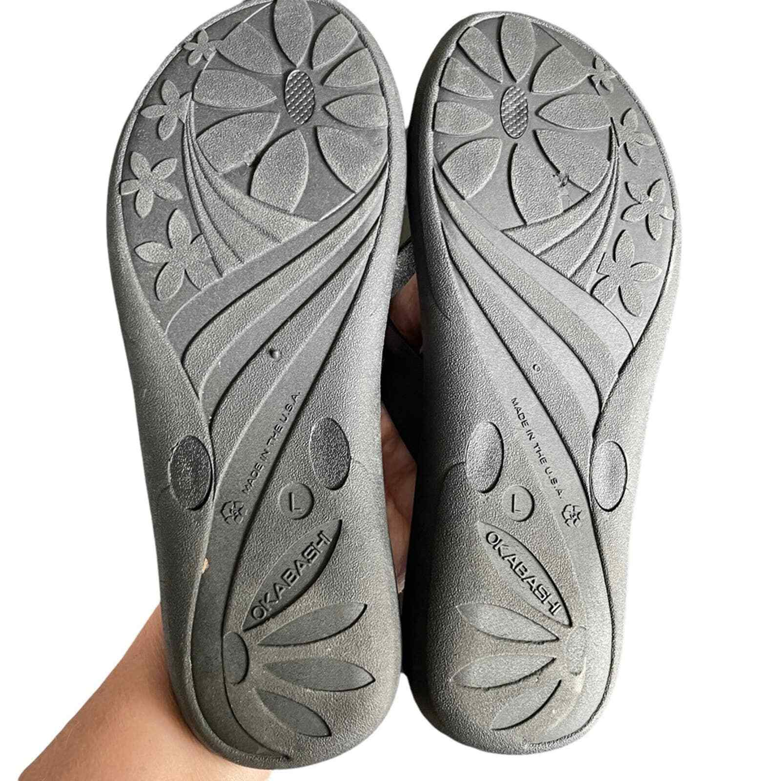 Okabashi Breeze Recyclable Women's Black Flip Flops Size L eBay