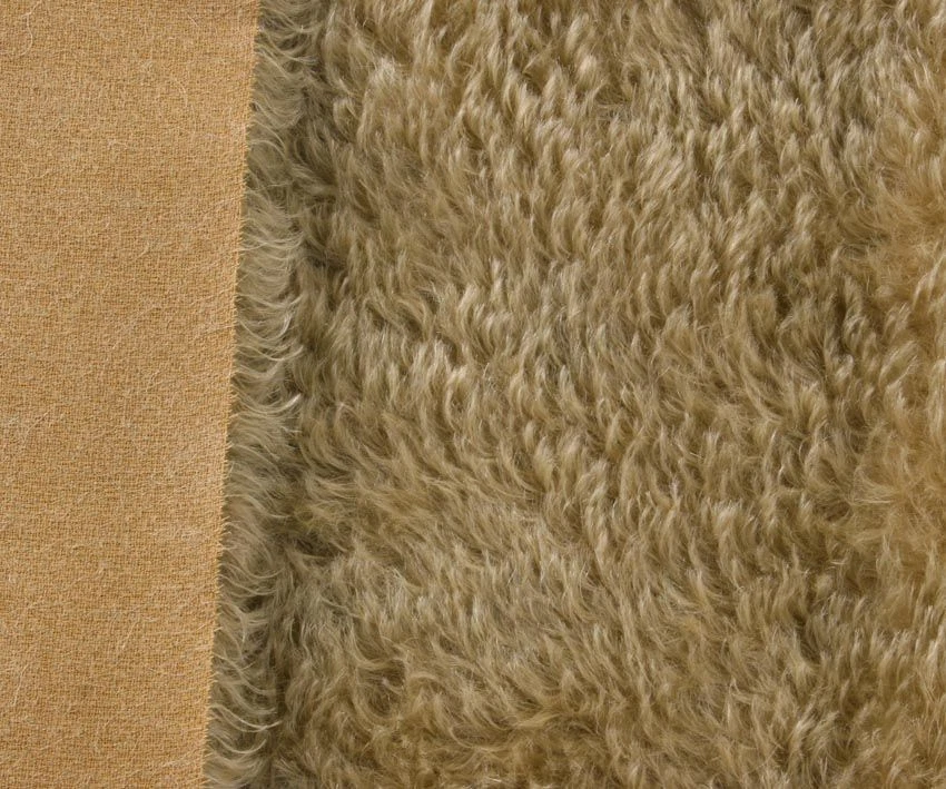 Mohair Fabric Teddy Bear German Helmbold 20mm Pile Gold Wheat 1 16