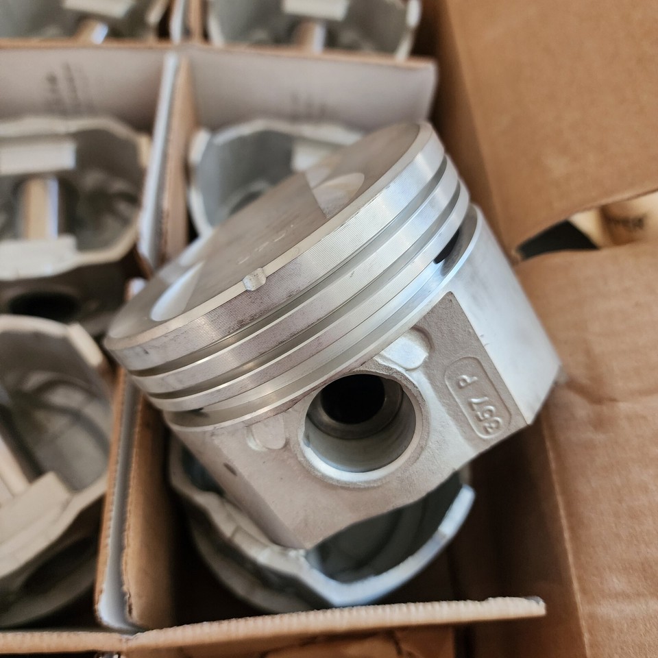 1968-1977 Pontiac 350 Badger Pistons Set 3.915 Min Bore Pins | 8 Pieces ...