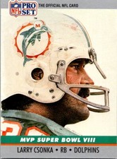 1990 Pro Set Football Larry Csonka Super Bowl MVP VIII
