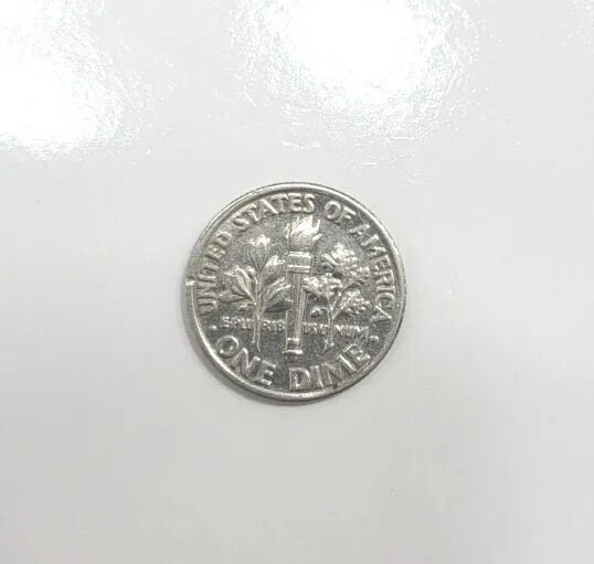 1991 P Roosevelt Dime Struck Off Center/Tilted Collar-Ddo