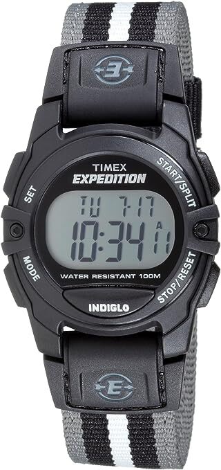 T49661⭐️新品未使用品⭐️TIMEX Expedition デジタル Timex T49661 Women's Expedition Black & Grey Fabric Strap
