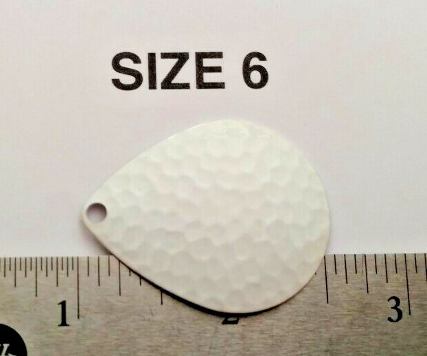 10 size 00 thru 8 powder coat Gloss White colorado hammer SPINNER