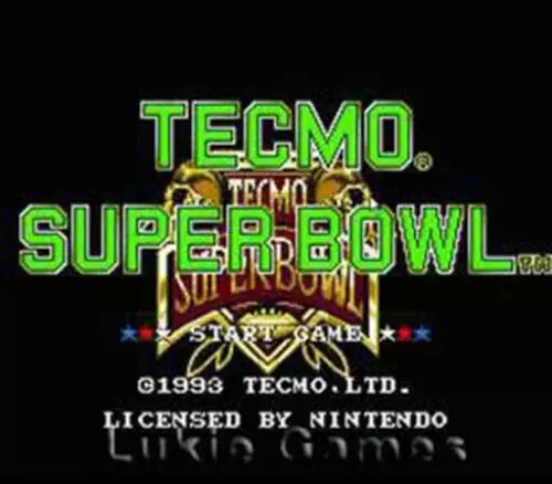 TECMO SUPER BOWL - SNES Super Nintendo Game