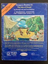 D D Module X1 - The Isle of Dread Blue - Dungeons and Dragons - TSR 9043