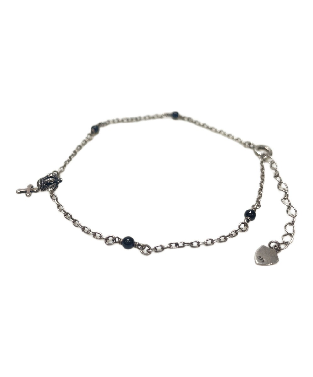 JUSTIN DAVIS Raffine Anklet Crown Cross Bracelet SAJ623 JUSTIN DAVIS Raffine Anklet Crown Cross Bracelet SAJ623