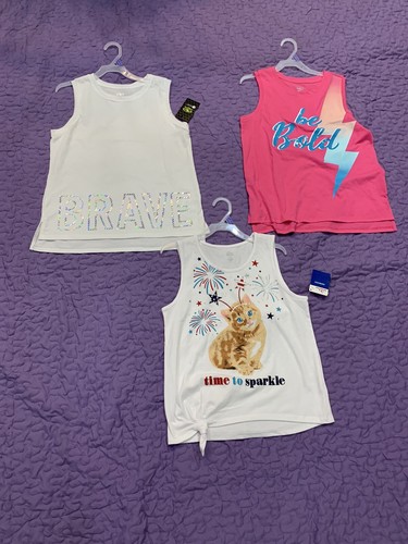 Athletic Works Celebrate Girls Active Tank Tops Clothes Lot Size X-Large (14-16)