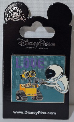 2014 Disney Parks Pixar Walle Eve Love Disney Trading Pin NEW