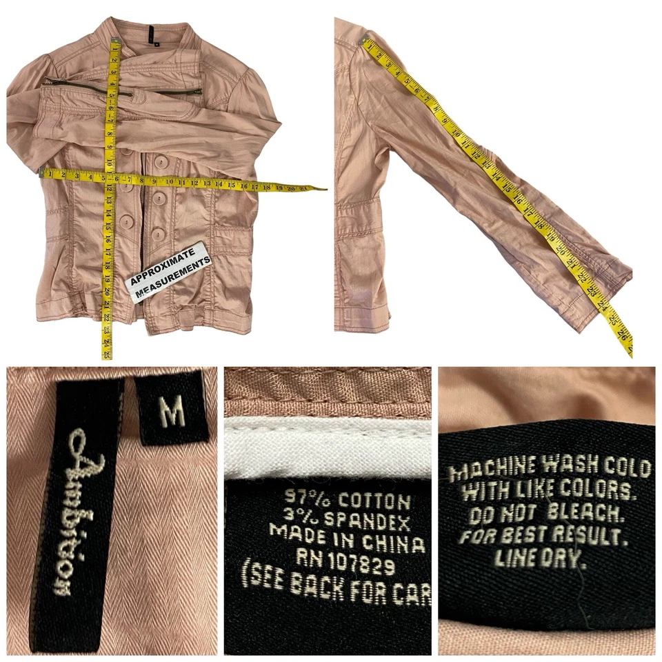 Chaqueta Blazer Ambition Mujer Mediana Coral Naranja Trabajo Oficina Informal Campesina Foto 4 de 4