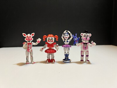 Five Nights At Freddy's FNAF Sister Location 2  Vinyl 4 Figure Lot Ballora Baby