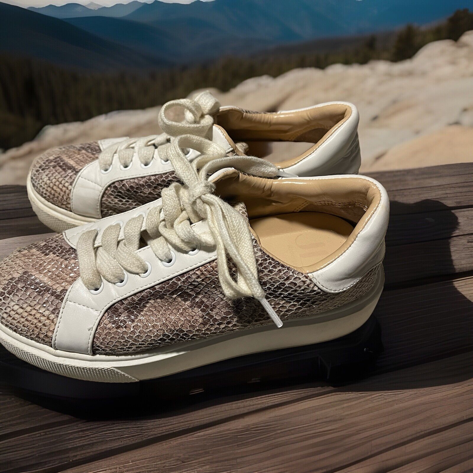 JLO Jennifer Lopez Python Platform Sneakers Women… - image 3