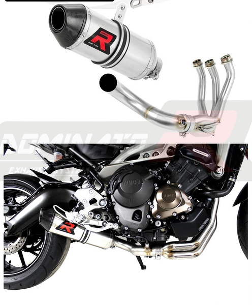 Komplett-Auspuff HP3 Titan Yamaha MT09 Mt 09 Tracer 900 2013-2020 Silber-image