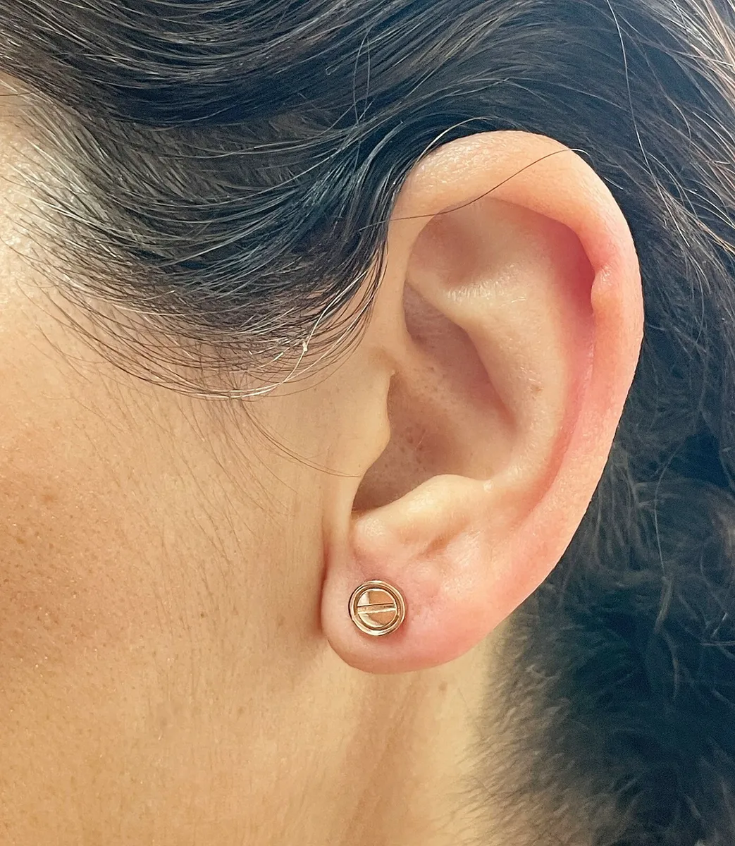 18K Rose Gold Screw Back Earring Backings & Posts