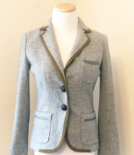 J CREW HERRINGBONE PROFESSOR BLAZER 198.00