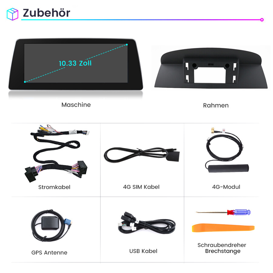 1+32G CarPlay Für BMW E60 E61 E90 E91 CCC GPS Navi Android 13 8Core 4G Autoradio
