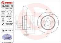 Brembo 2 Bremsscheiben Coated Disc Line Voll 258 Mm (08.4738.21) |