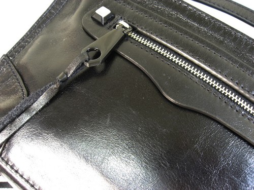 Borsa a tracolla Rebecca Minkoff Regan nuova con etichette pelle nera/hardware nero pochette $195 - Foto 8 di 12