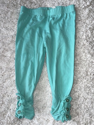 Lily & Londyn’s Girls Sz. 6 Green/ Blue Legging Pants. Cute, Comfortable M - Picture 3 of 7