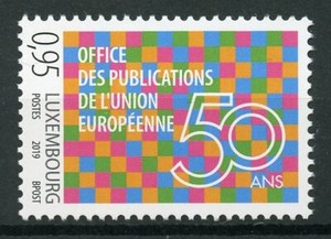 Luxembourg-2019-MNH-EU-Publications-Office-European-Union-50-Yrs-1v-Set-Stamps