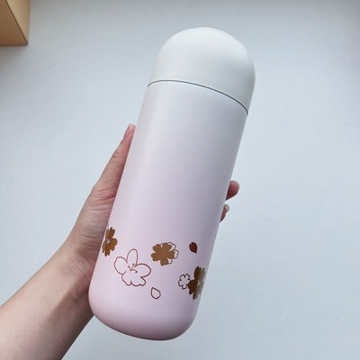 STARBUCKS THERMOS　サクラ Starbucks China Sakura Vacuum Thermos – 13 oz Pink-White Gradient